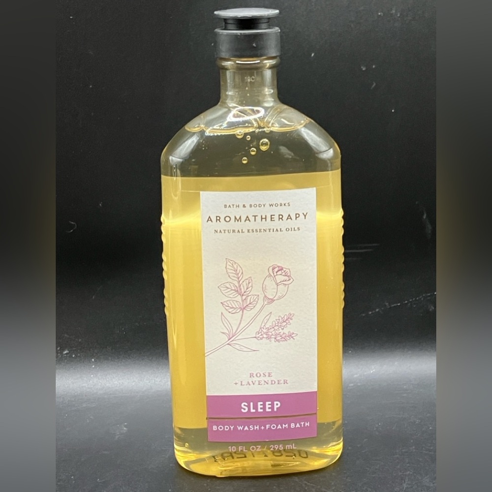 Bath & Body Works Aromatherapy Sleep Rose Lavender Foam Bath Body Wash 10 fl oz